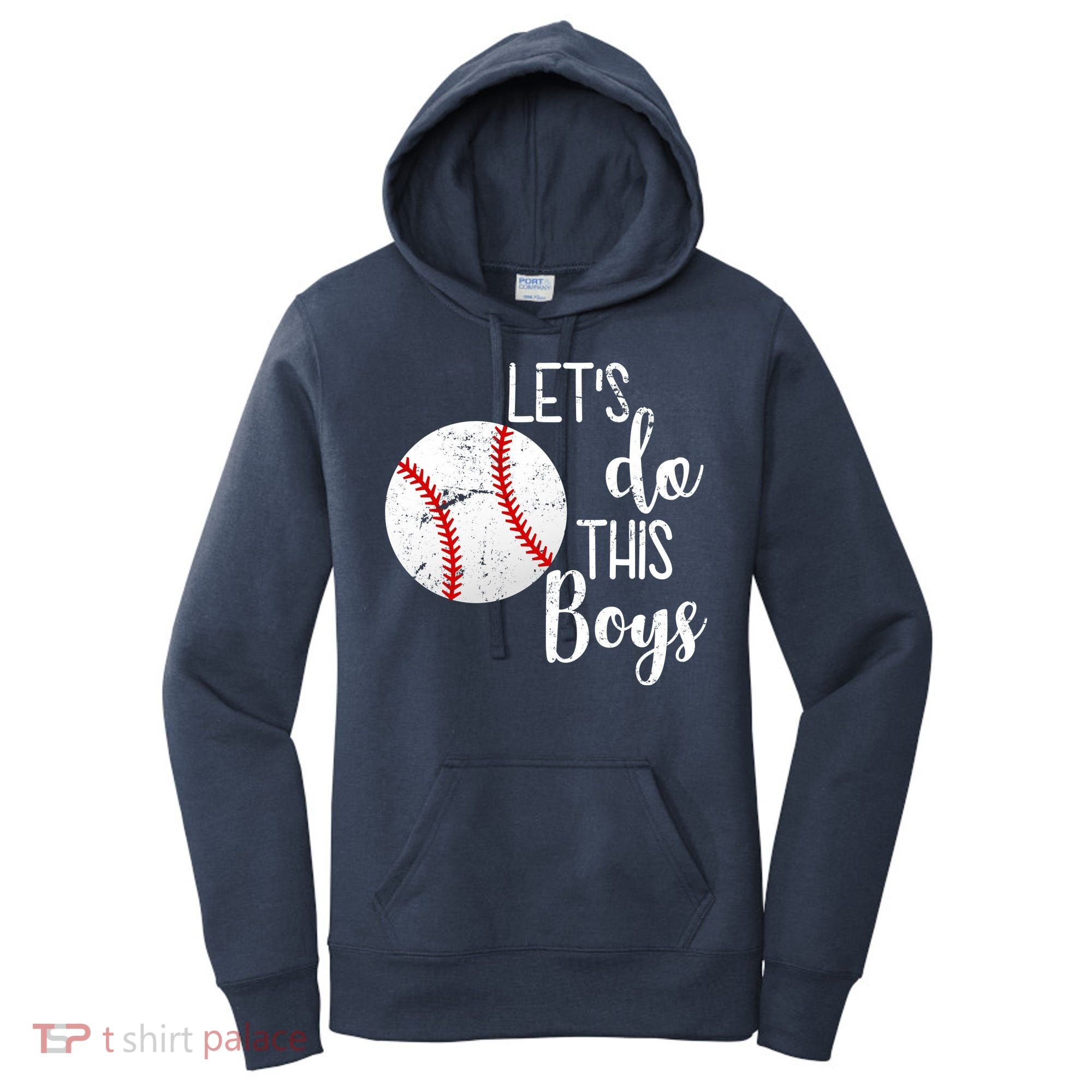 Let's Do This Boys Baseball Women's Hoodie
