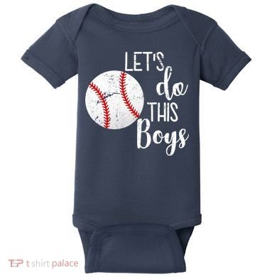 Let's Do This Boys Baseball Baby Bodysuit