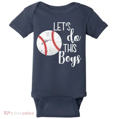 Let's Do This Boys Baseball Baby Bodysuit