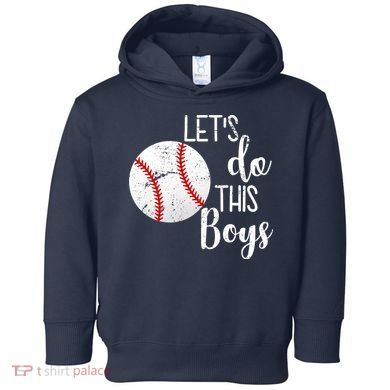 Let's Do This Boys Baseball Toddler Hoodie