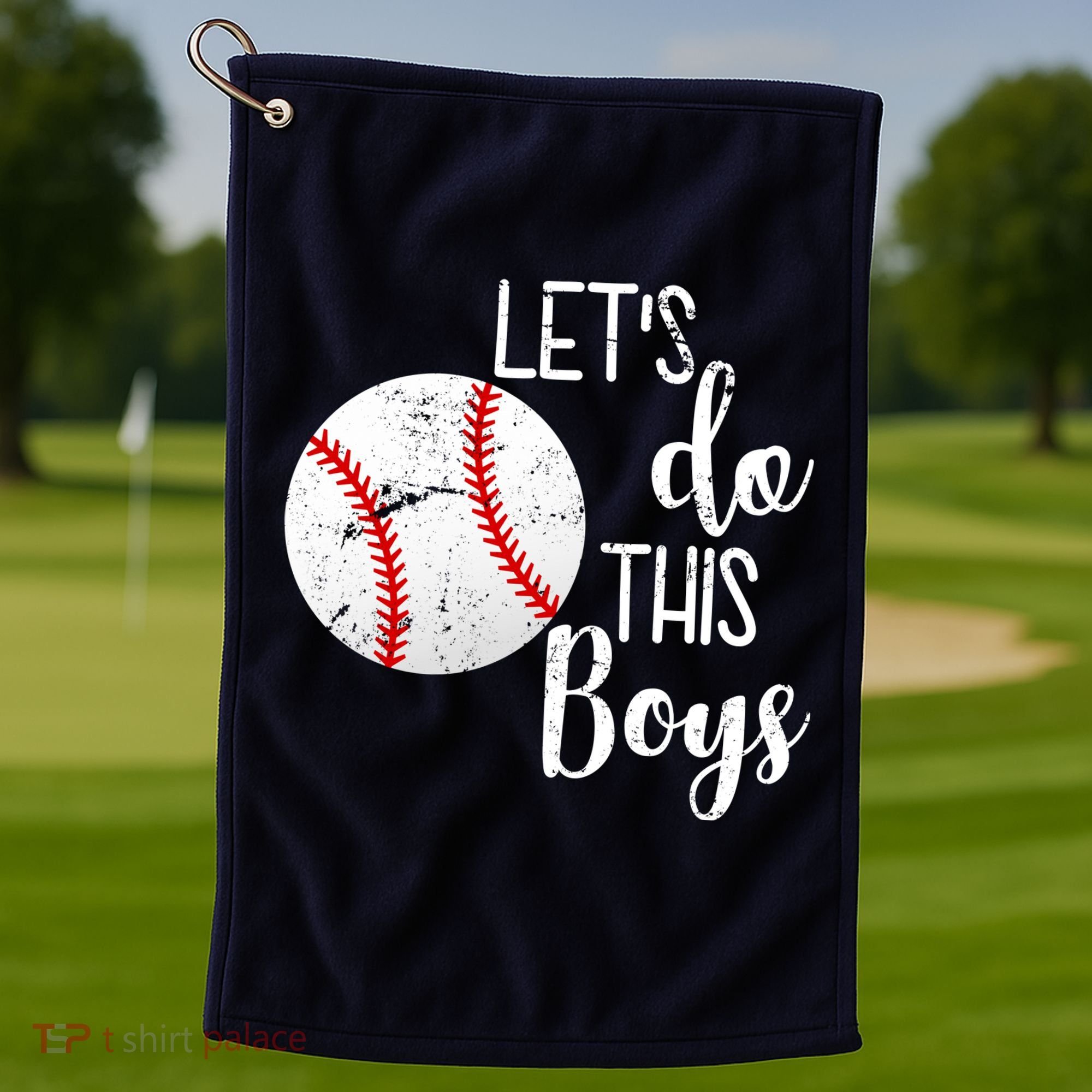 Let's Do This Boys Baseball Golf Towel