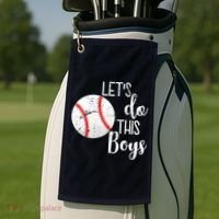Let's Do This Boys Baseball Golf Towel thumb 2