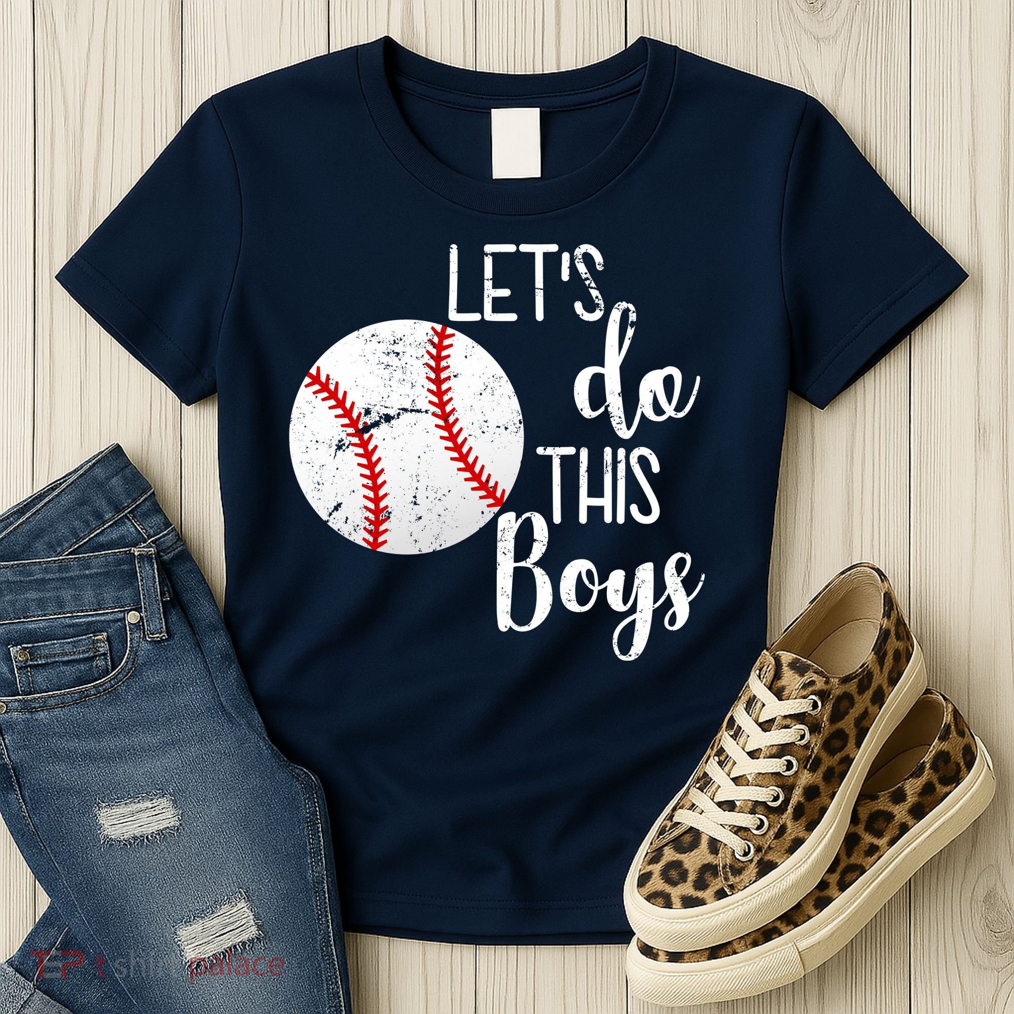 Let's Do This Boys Baseball Women's T-Shirt