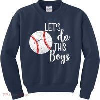 Let's Do This Boys Baseball Kids Sweatshirt thumb 0