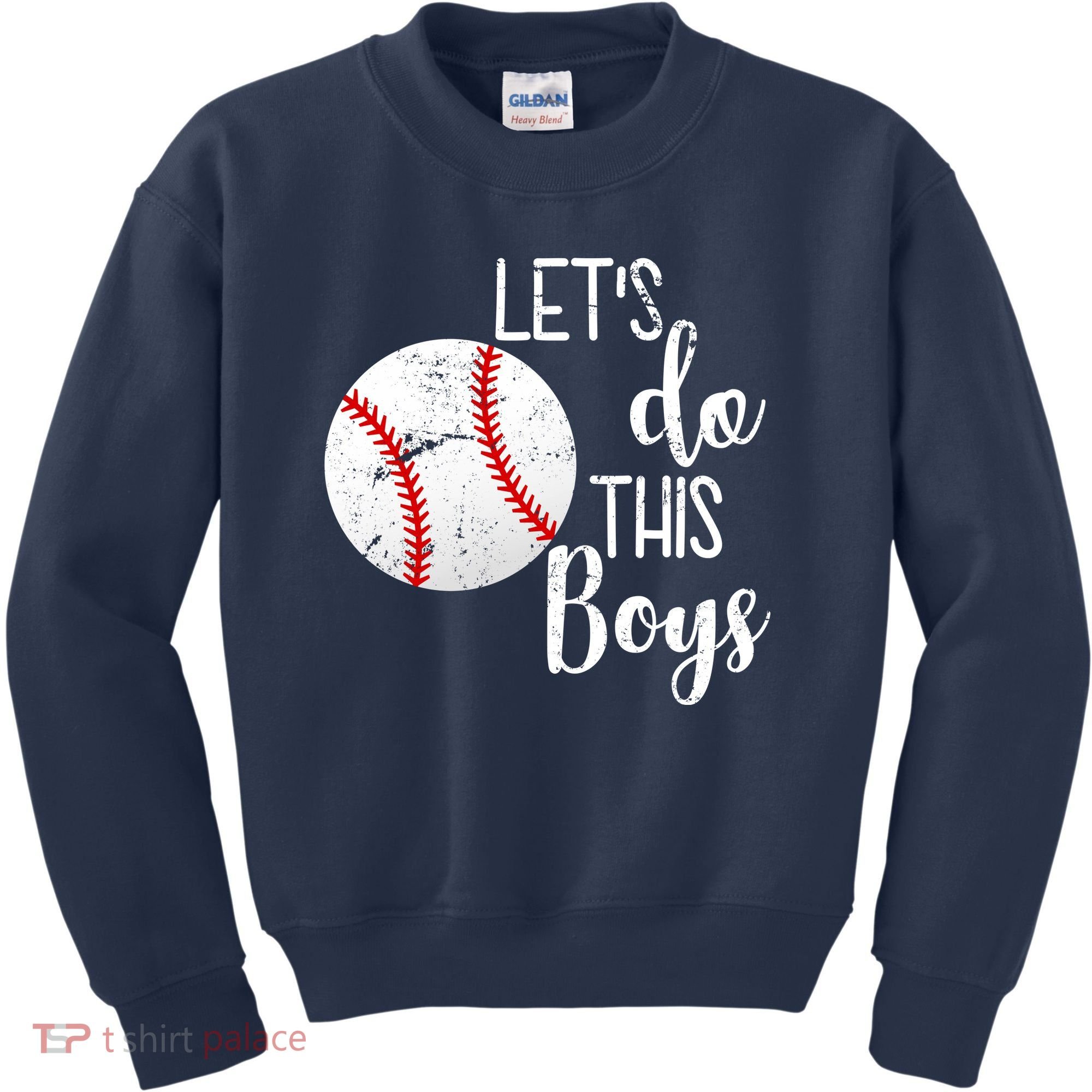 Let's Do This Boys Baseball Kids Sweatshirt