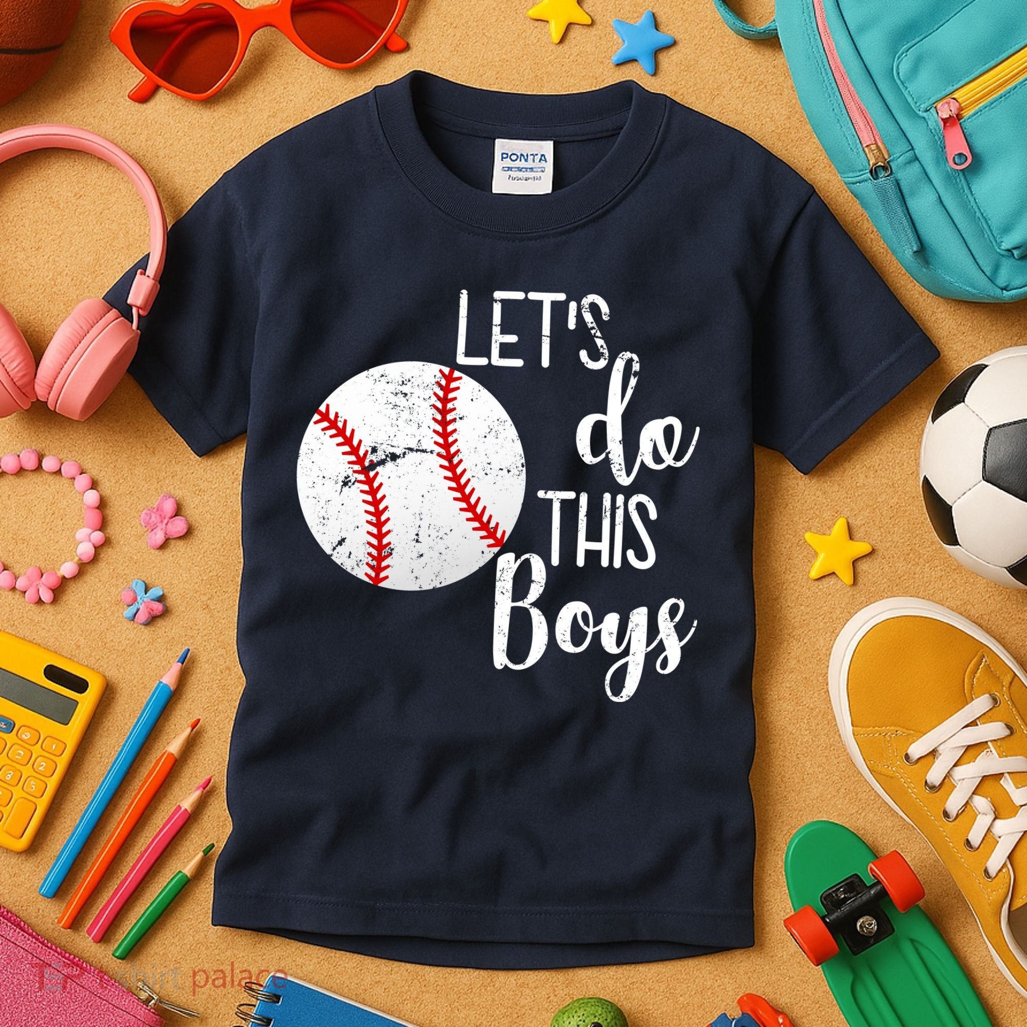 Let's Do This Boys Baseball Kids T-Shirt