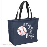 Let's Do This Boys Baseball Tote Bag thumb 2