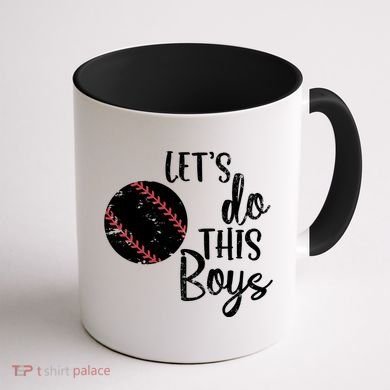 Lets Do This Boy Baseball Game Coffee Mug back