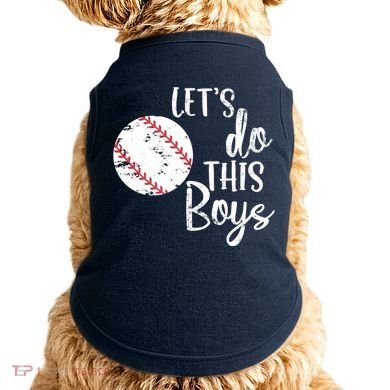 Lets Do This Boy Baseball Game Doggie Tank