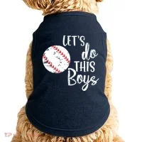 Lets Do This Boy Baseball Game Doggie Tank thumb 0