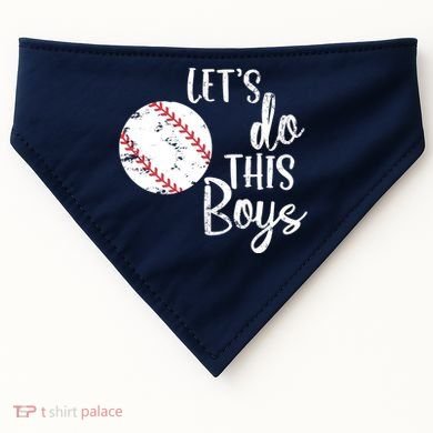 Lets Do This Boy Baseball Game USA-Made Doggie Bandana