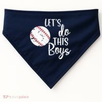 Lets Do This Boy Baseball Game USA-Made Doggie Bandana thumb 0