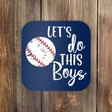 Lets Do This Boy Baseball Game Coaster