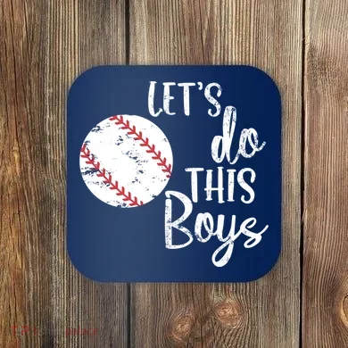 Lets Do This Boy Baseball Game Coaster