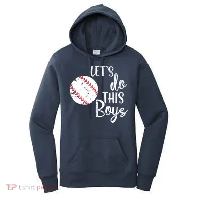 Lets Do This Boy Baseball Game Women's Hoodie