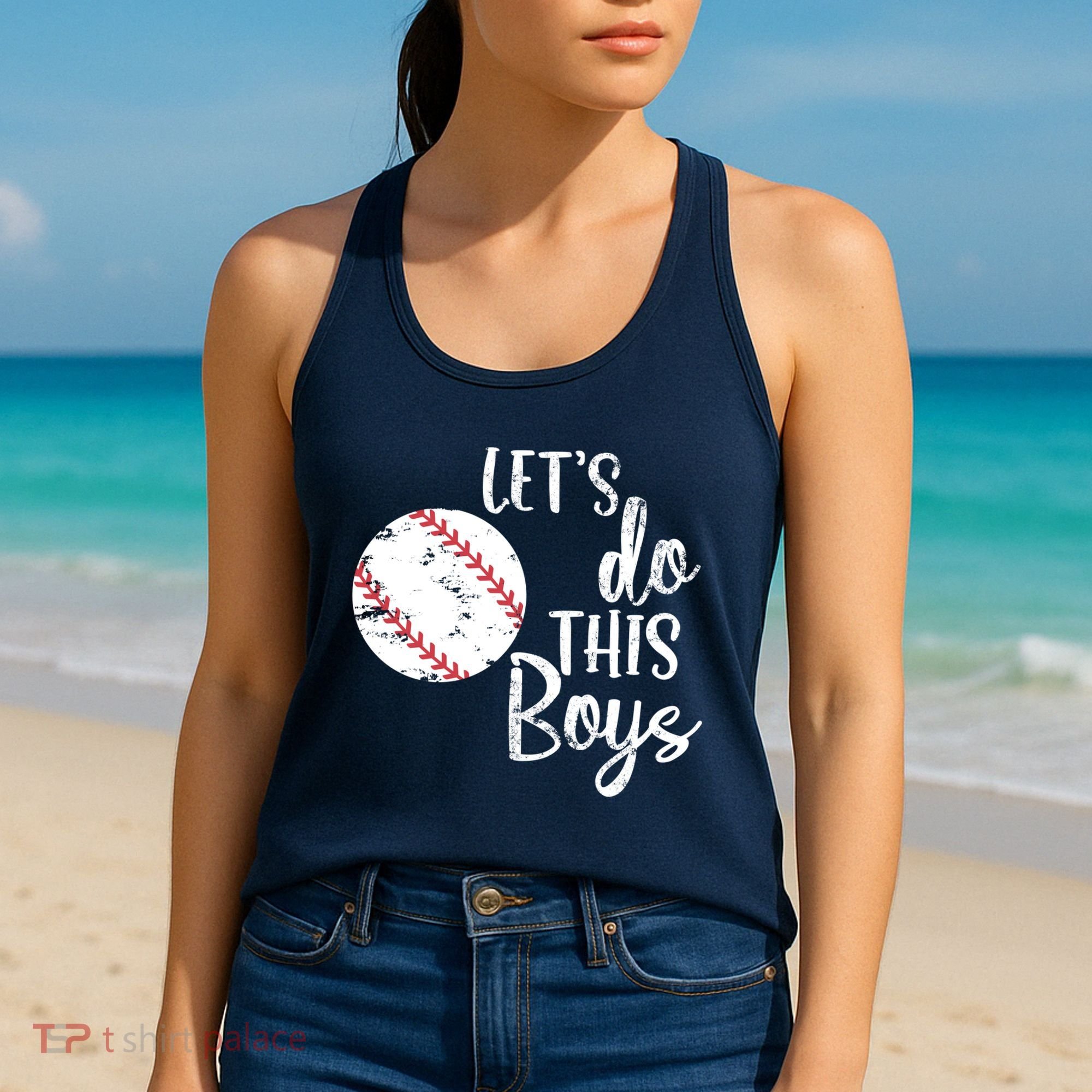 Lets Do This Boy Baseball Game Women's Tank Top