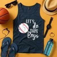 Lets Do This Boy Baseball Game Tank Top thumb 4