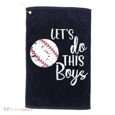Lets Do This Boy Baseball Game Golf Towel