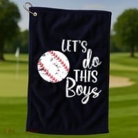 Lets Do This Boy Baseball Game Golf Towel thumb 1