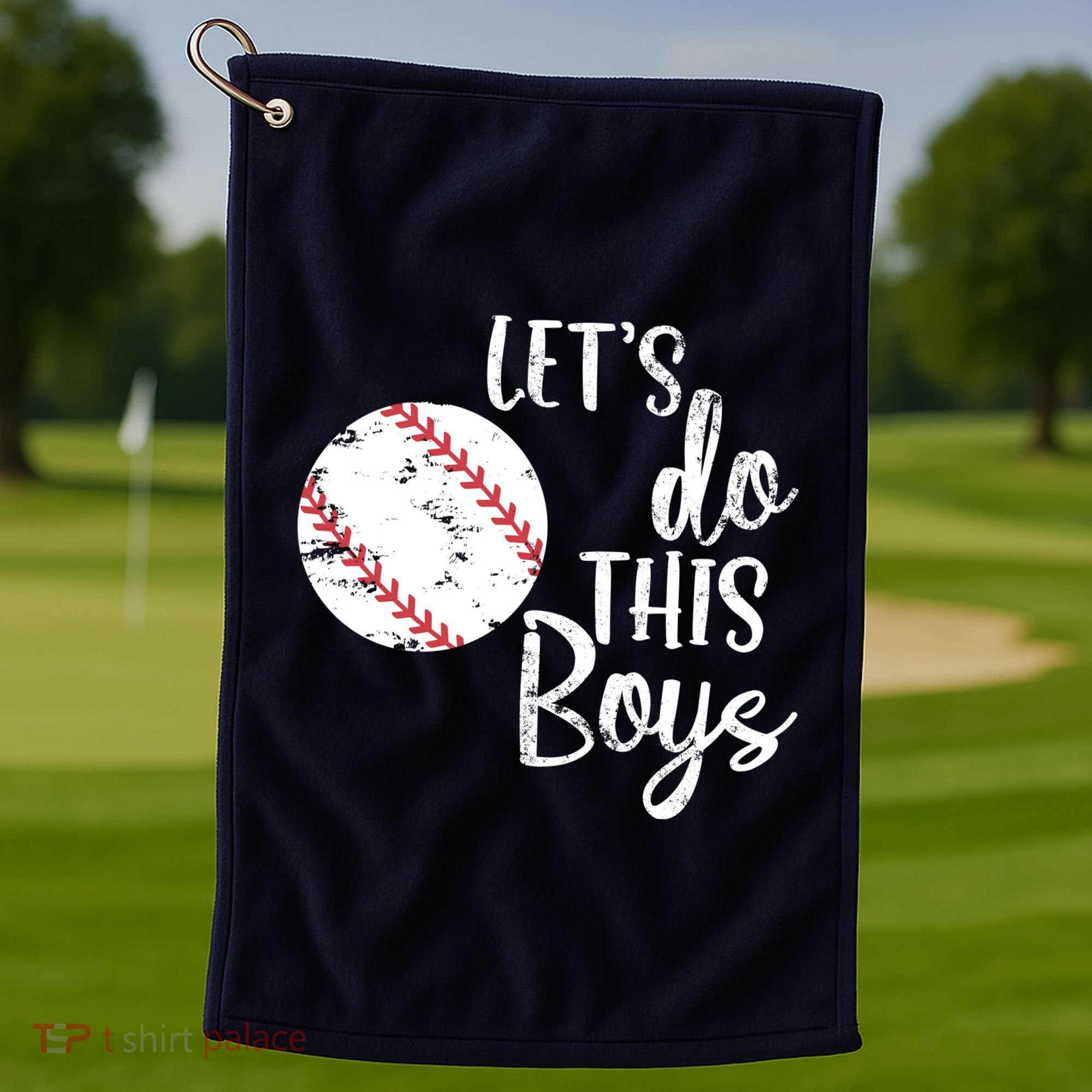 Lets Do This Boy Baseball Game Golf Towel