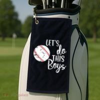 Lets Do This Boy Baseball Game Golf Towel thumb 2