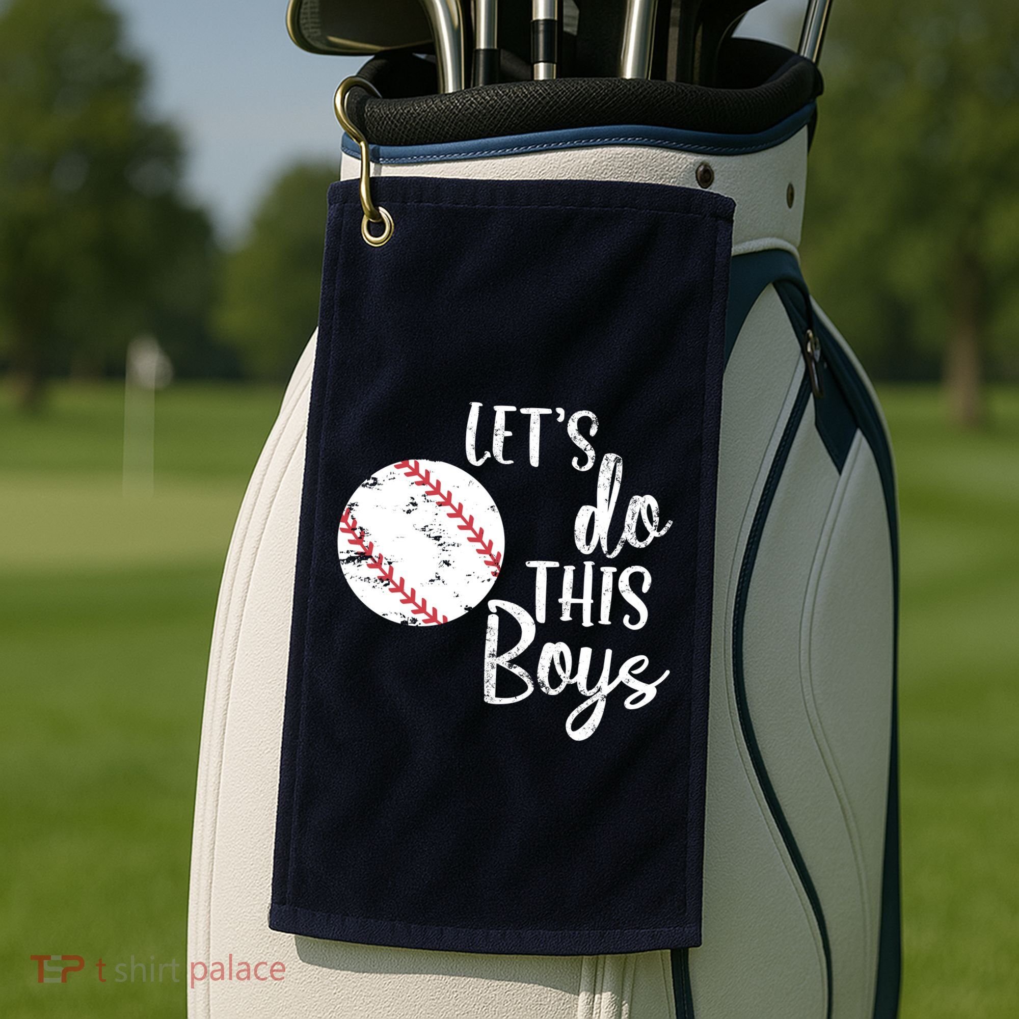 Lets Do This Boy Baseball Game Golf Towel