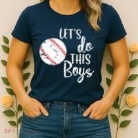 Lets Do This Boy Baseball Game Women's T-Shirt thumb 2