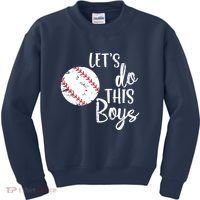 Lets Do This Boy Baseball Game Kids Sweatshirt thumb 0