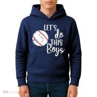 Lets Do This Boy Baseball Game Kids Hoodie thumb 4
