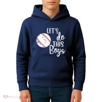Lets Do This Boy Baseball Game Kids Hoodie thumb 4