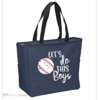 Lets Do This Boy Baseball Game Tote Bag thumb 2