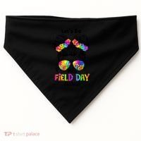Lets Do This Field Day Thing Messy Bun School USA-Made Doggie Bandana thumb 0