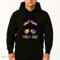Lets Do This Field Day Thing Messy Bun School Hoodie thumb 2