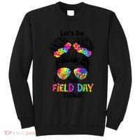 Lets Do This Field Day Thing Messy Bun School Sweatshirt thumb 0