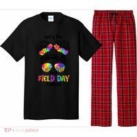 Lets Do This Field Day Thing Messy Bun School Pajama Set thumb 0