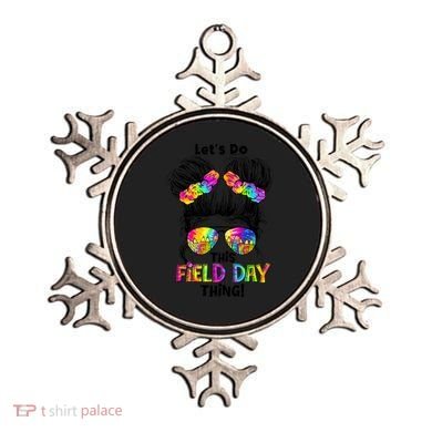 Lets Do This Field Day Thing Messy Bun School Ornament