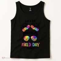Lets Do This Field Day Thing Messy Bun School Tank Top thumb 2