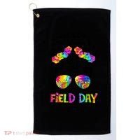 Lets Do This Field Day Thing Messy Bun School Golf Towel thumb 0