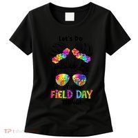 Lets Do This Field Day Thing Messy Bun School Women's T-Shirt thumb 0