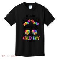 Lets Do This Field Day Thing Messy Bun School Kids T-Shirt thumb 0