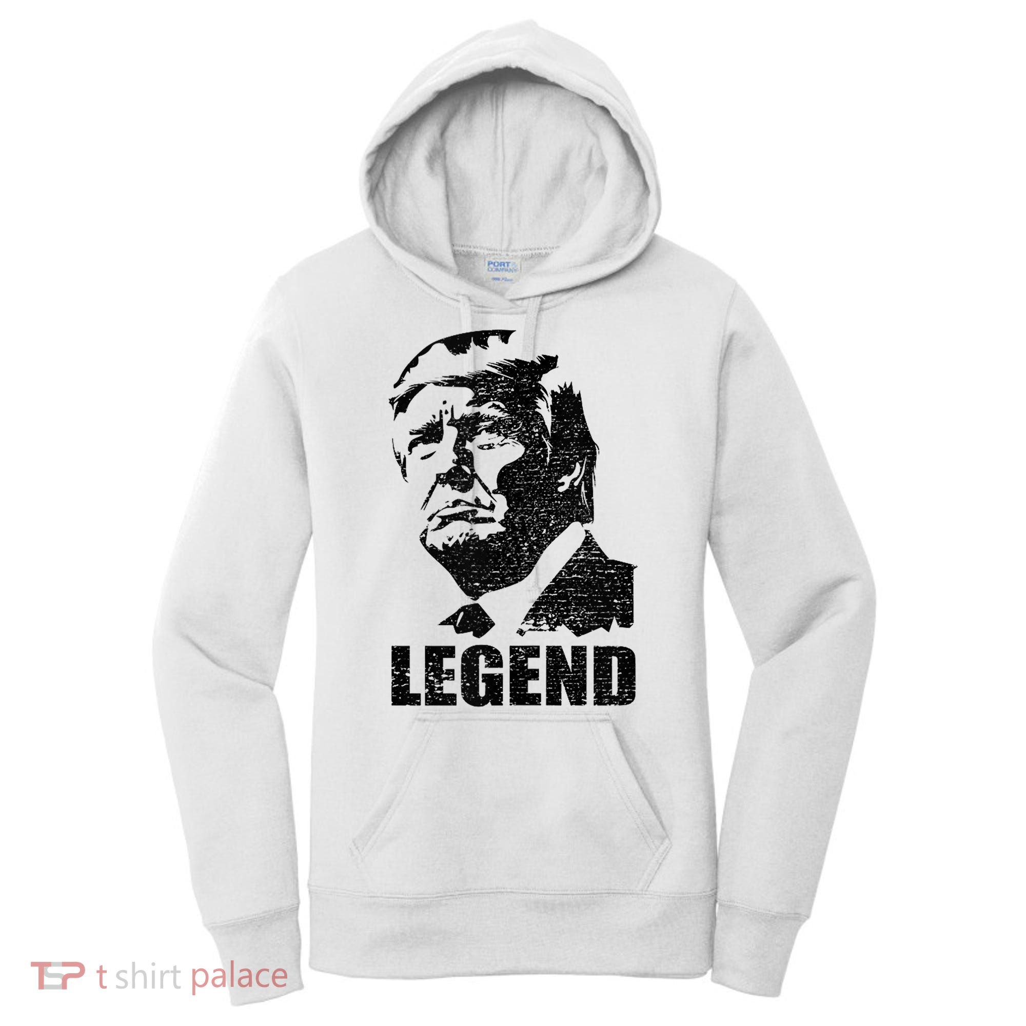 Legend Donald Trump 2024 Election Patriotic Political Humor Women's Hoodie