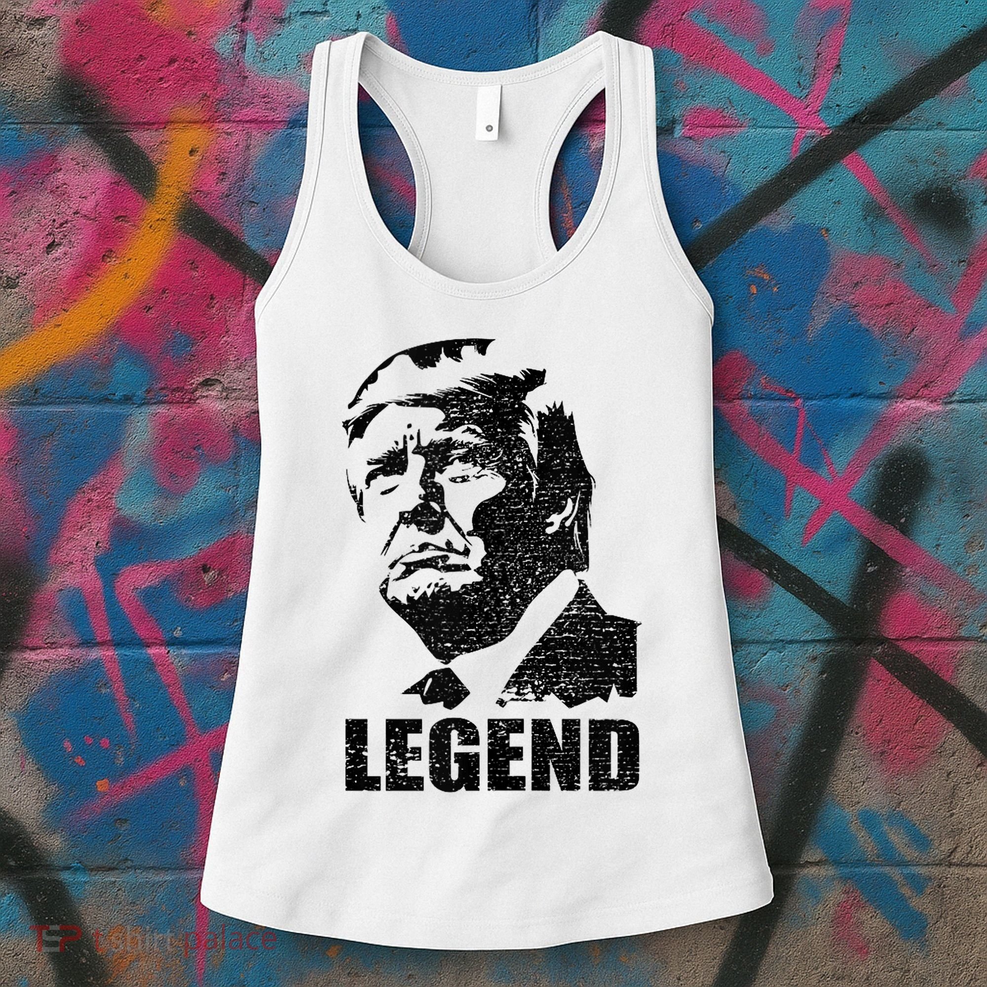 Legend Donald Trump 2024 Election Patriotic Political Humor Women's Tank Top
