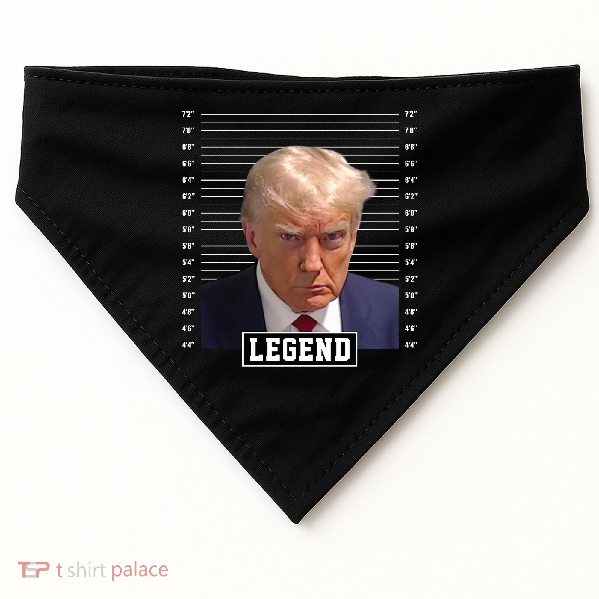 Legend Donald Trump Mugshot Pro Trump USA-Made Doggie Bandana