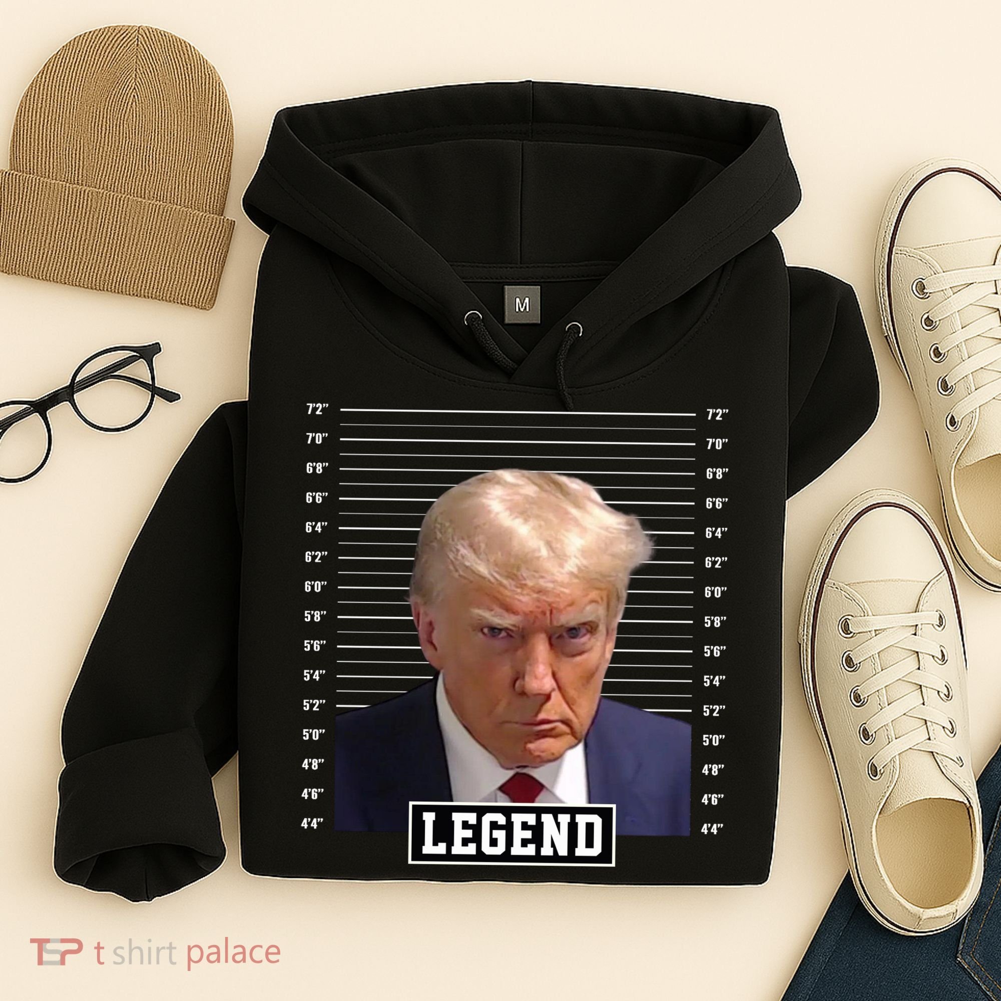 Legend Donald Trump Mugshot Pro Trump Hoodie