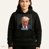 Legend Donald Trump Mugshot Pro Trump Hoodie thumb 5