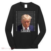 Legend Donald Trump Mugshot Pro Trump Long Sleeve Shirt thumb 0