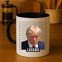Legend Donald Trump Mugshot Pro Trump Coffee Mug thumb 4