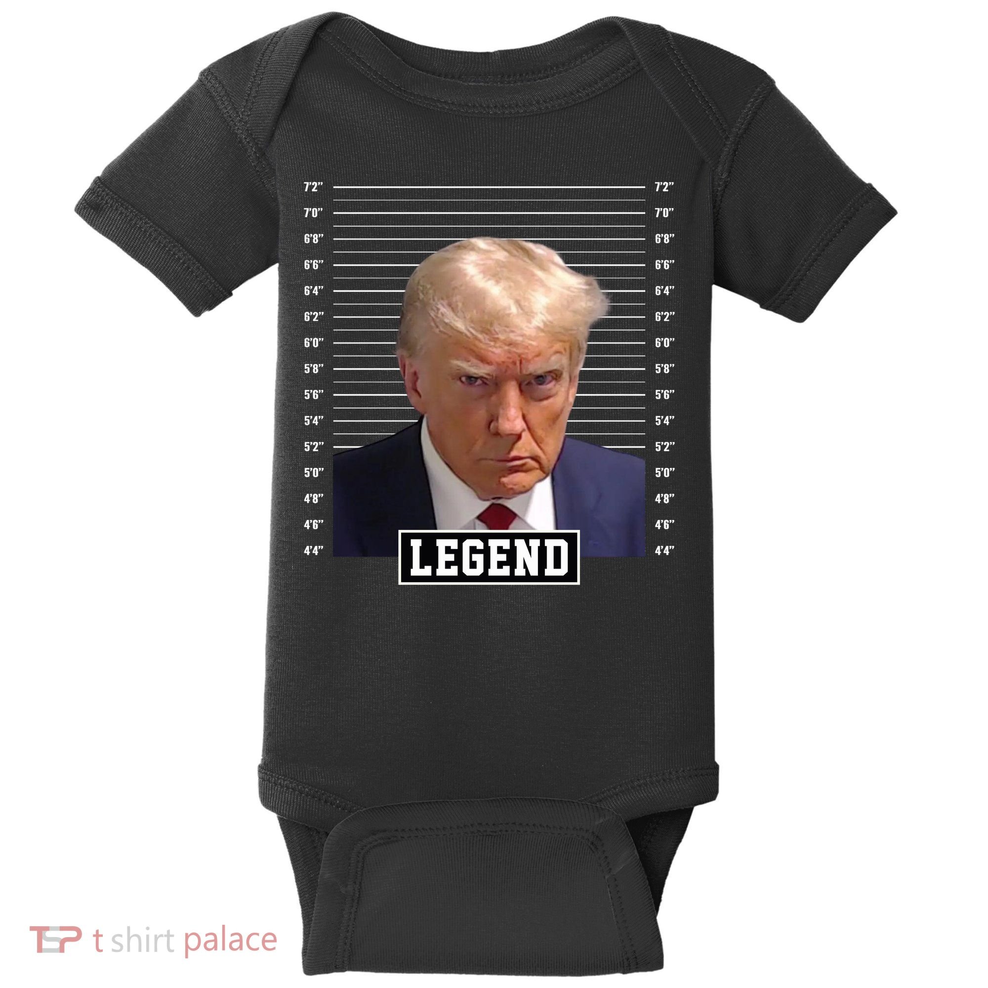 Legend Donald Trump Mugshot Pro Trump Baby Bodysuit