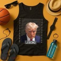 Legend Donald Trump Mugshot Pro Trump Tank Top thumb 4