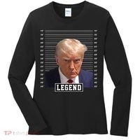 Legend Donald Trump Mugshot Pro Trump Women's Long Sleeve Shirt thumb 0